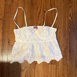Edikted Cream Lace Camisole Top